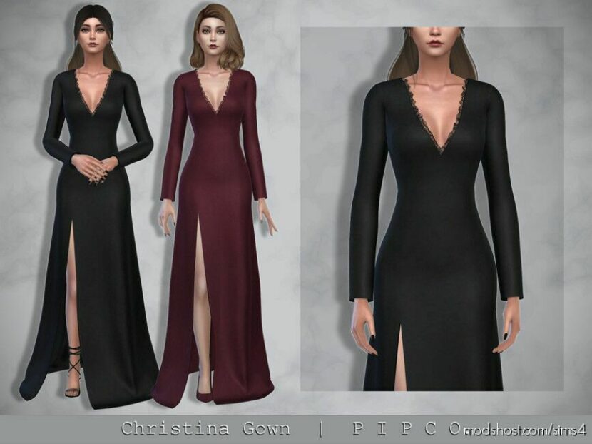 Christina Gown. for Sims 4