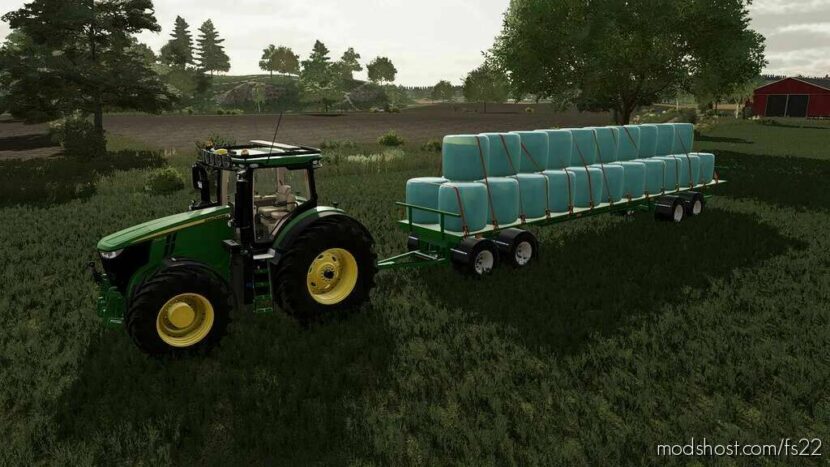 Homemade Flatbed Trailer for Farming Simulator 22
