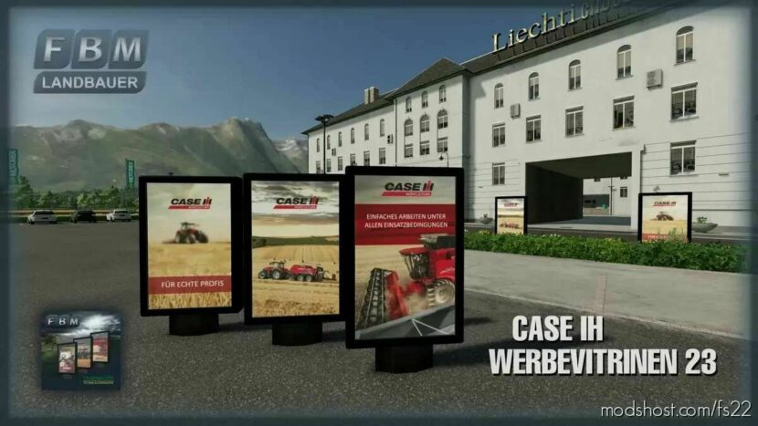 Case IH Advertising Showcases 23 for Farming Simulator 22