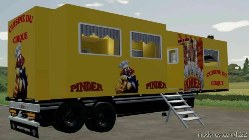 Pinder Circus Kitchen Trailer for Farming Simulator 22