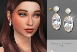 Ariana Earrings V2 for Sims 4