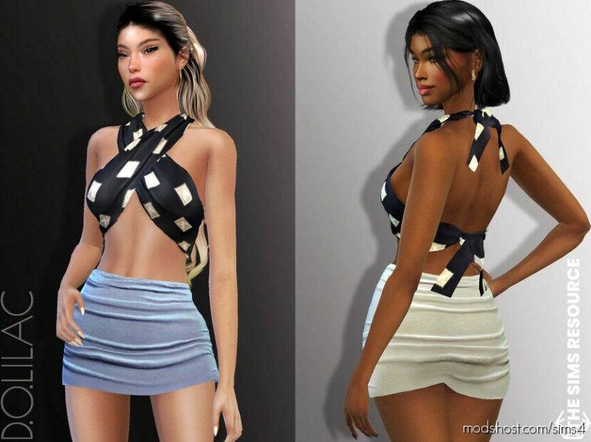 Tied TOP DO858 for Sims 4