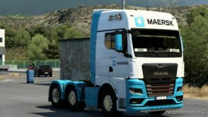 ETS2 MAN Mod: Skin Maersk MAN TGX 2020 By Rodonitcho Mods 1.47 (Image #2)