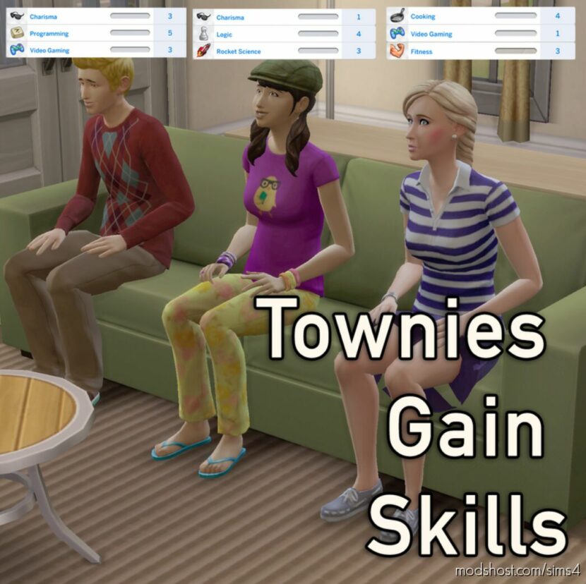 Townies Gain Skills for Sims 4