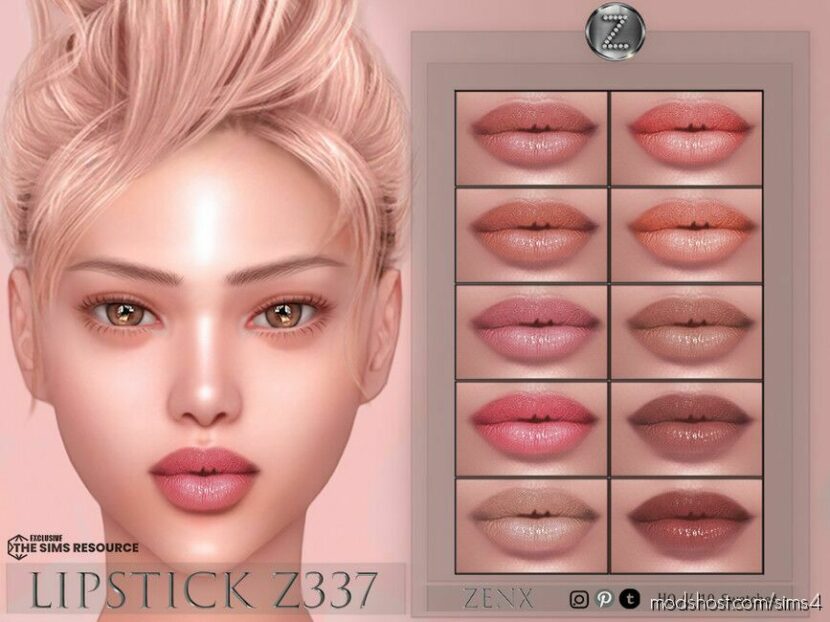 Lipstick Z337 for Sims 4