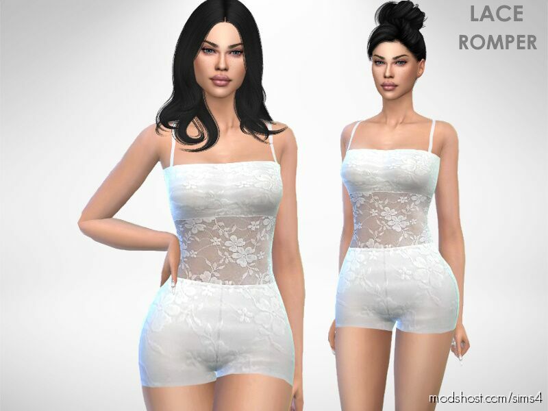 Lace Romper for Sims 4