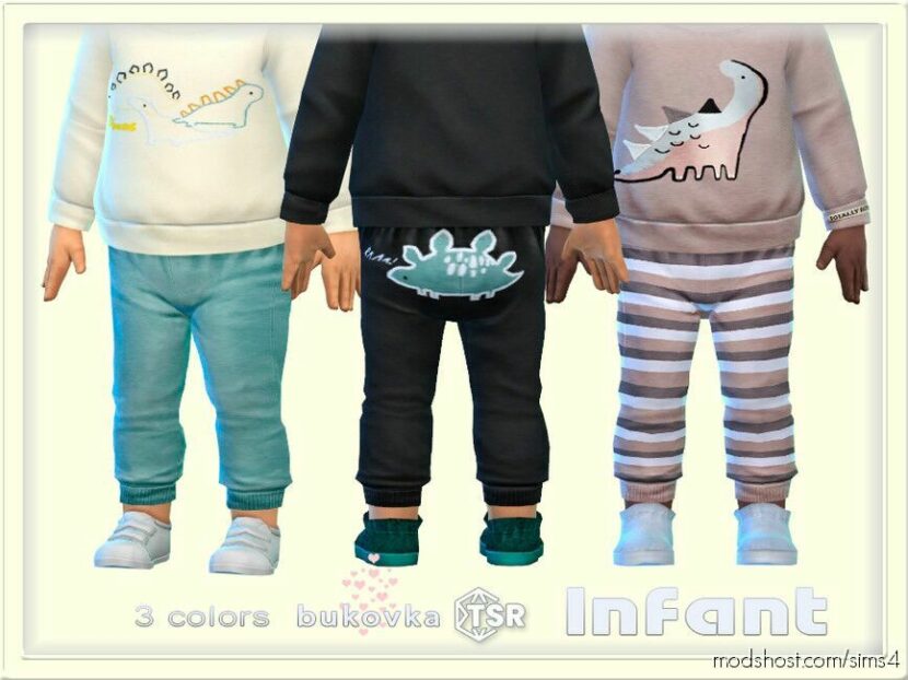 Pants Dinos Infant for Sims 4