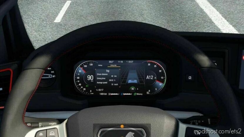 MAN TGX 2020 Improved Dashboard V1.3 for Euro Truck Simulator 2