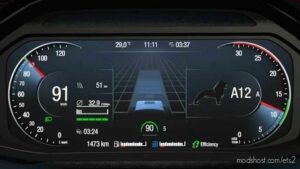 ETS2 MAN Mod: TGX 2020 Improved Dashboard V1.3 (Image #3)