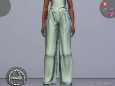 Sims 4 Elder Clothes Mod: SET 299 – Loungewear Pants (Image #2)