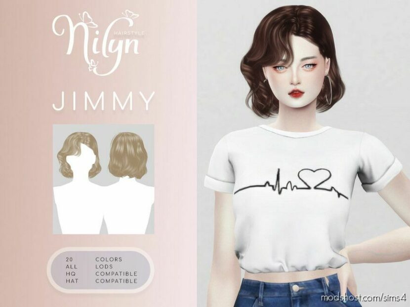 Jimmy Hair – NEW Mesh for Sims 4