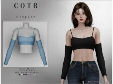 Chordoftherings Crop TOP T-434 for Sims 4