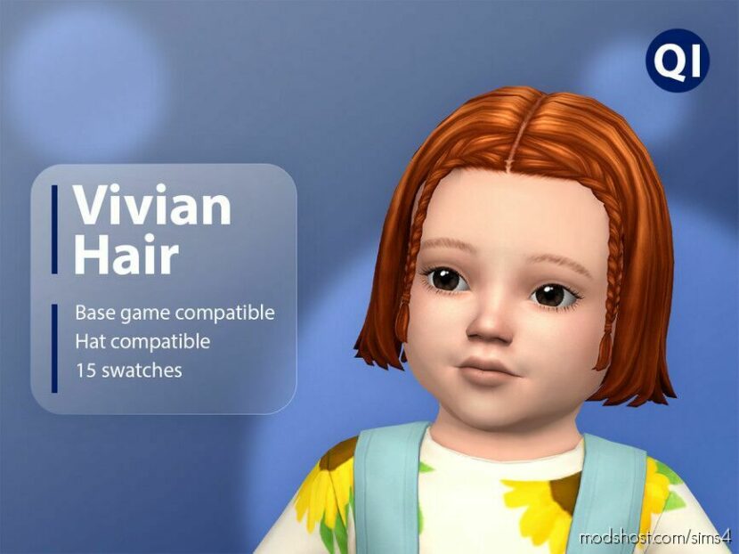 Vivian Hair for Sims 4