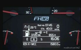 ETS2 Volvo Mod: FH 2009 Improved Dashboard (Image #3)