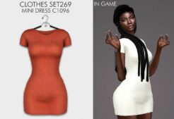 Clothes SET269 – Mini Dress C1096 for Sims 4