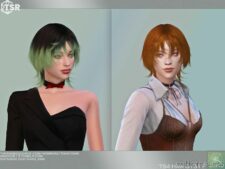 Messy Medium Length Hairstyle – G131 for Sims 4