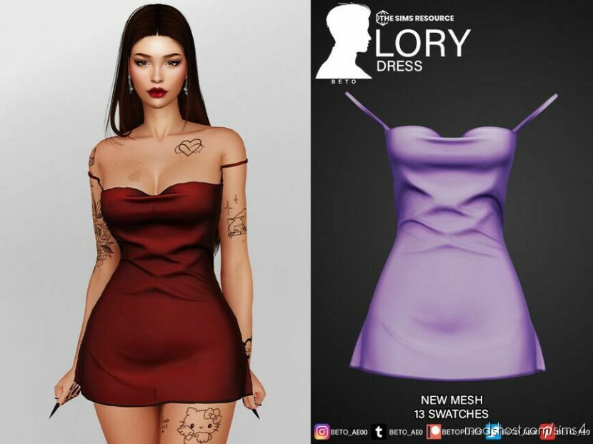 Lory (Dress) for Sims 4