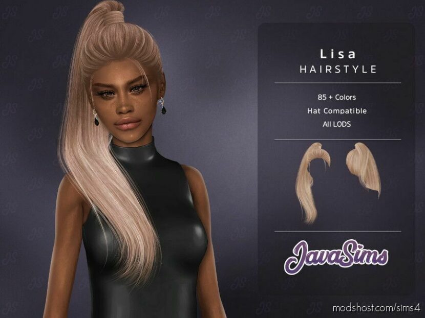 Sims 4 Female Mod: Lisa Hairstyle (Featured)