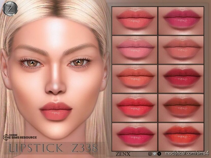 Lipstick Z338 for Sims 4