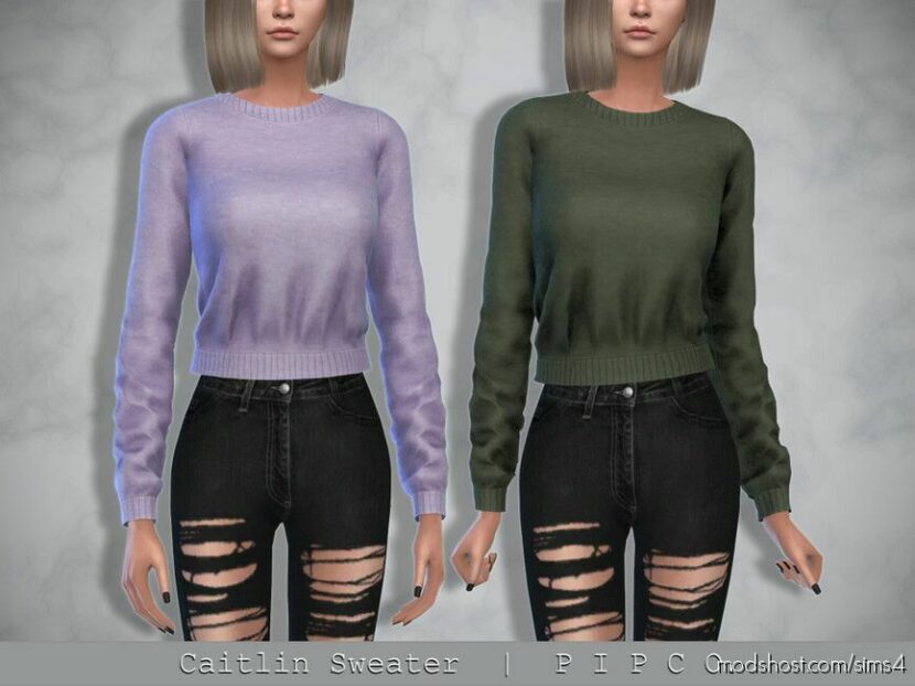 Caitlin Sweater II for Sims 4