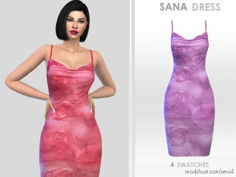 Sana Dress for Sims 4