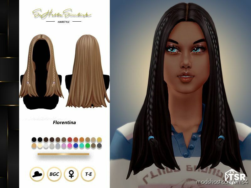 Florentina Hairstyle for Sims 4
