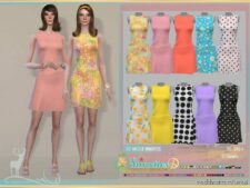 Simxties_ Ancolie Minidress for Sims 4