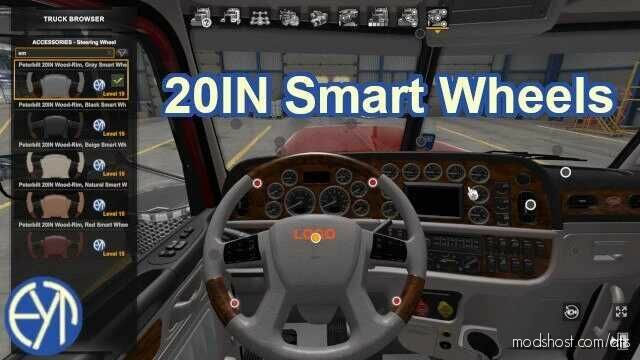 Smart 20IN Steering Wheels [1.47] for American Truck Simulator