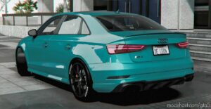 GTA 5 Audi Vehicle Mod: RS3 Street Black Optics (Image #2)