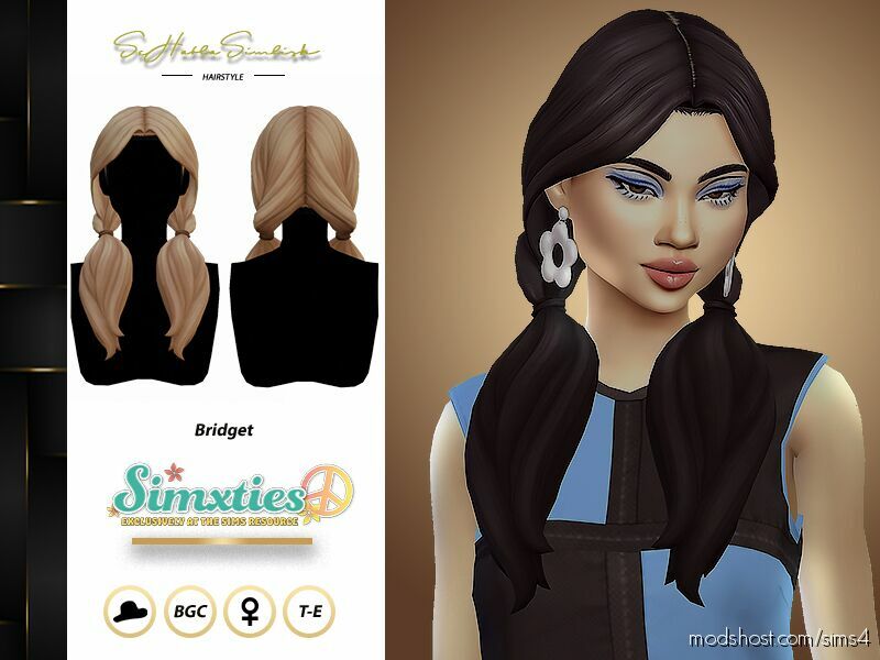 Simxties – Bridget Hairstyle for Sims 4