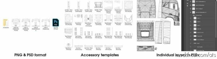 Complete Trucks & Trailers Template Pack V2.10 [1.47] for American Truck Simulator