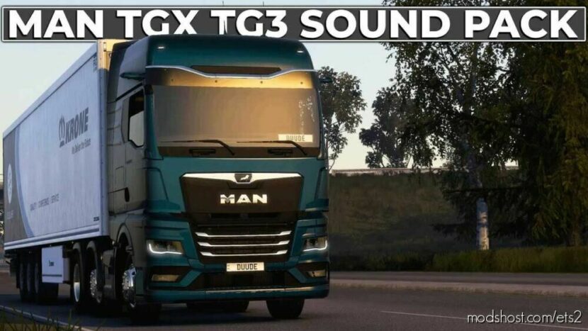MAN TG3 TGX Stock Sound V1.2 for Euro Truck Simulator 2