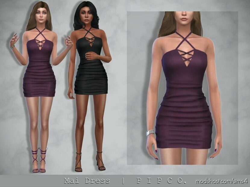 MAI Dress. for Sims 4