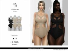 Double Layer CUT OUT Swimsuit for Sims 4