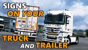 Signs ON Your Truck & Trailer V1.0.3.25 for Euro Truck Simulator 2