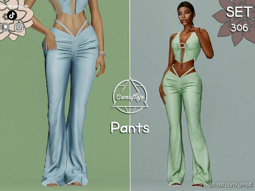 Sims 4 Teen Clothes Mod: SET 306 – Pants (Featured)