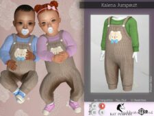 Kalena Jumpsuit for Sims 4