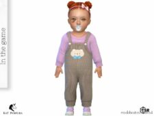 Sims 4 Kid Clothes Mod: Kalena Jumpsuit (Image #2)