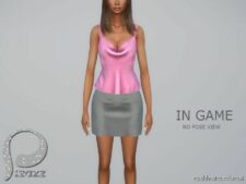 Sims 4 Elder Clothes Mod: Jill Blouse (Image #2)