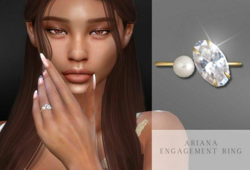 Ariana Engagement Ring for Sims 4
