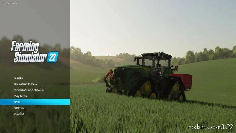 Optional Menu Backgrounds for Farming Simulator 22