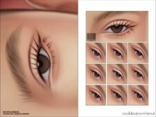 Maxis Match 2D Eyelashes | N32 | Unisex for Sims 4