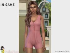 Sims 4 Elder Clothes Mod: Amara Romper (Image #2)