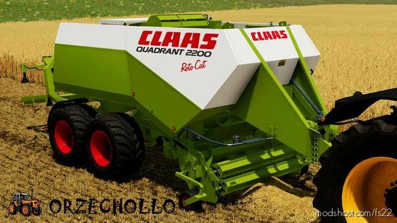 Claas Quadrant 2200RC Edited for Farming Simulator 22