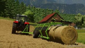 5 Round Bales Trailer for Farming Simulator 22