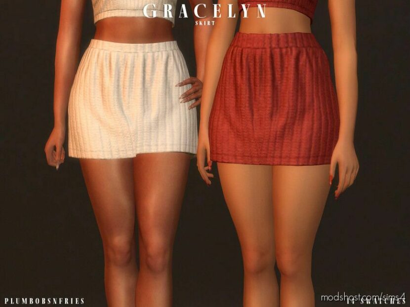 Gracelyn Skirt for Sims 4