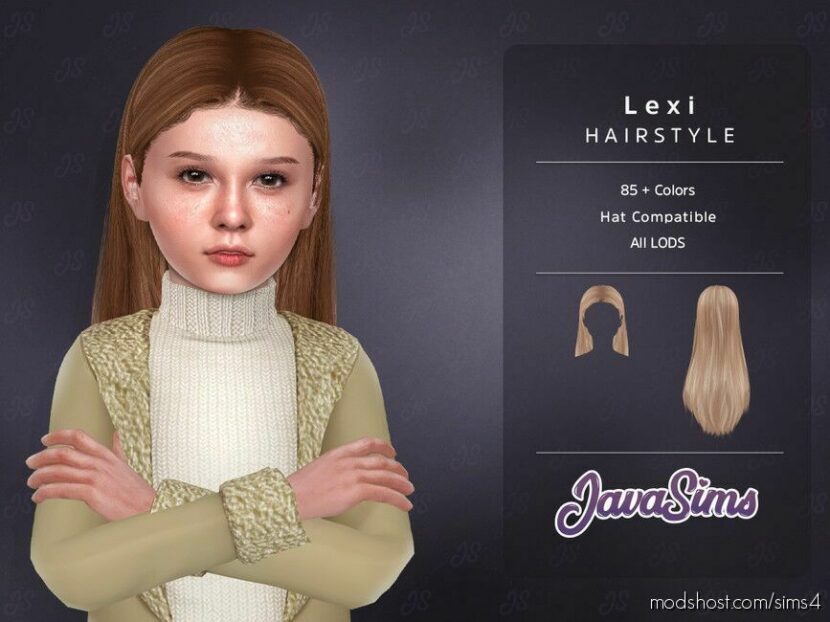 Lexi (Child Hairstyle) for Sims 4