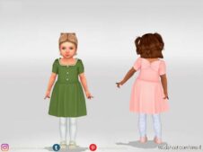 Dress With Beads And A BOW ON The Back for Sims 4