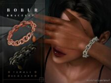 Bracelet With Fluted Chains for Sims 4