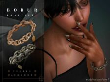 Sims 4 Accessory Mod: Bracelet With Fluted Chains (Image #2)